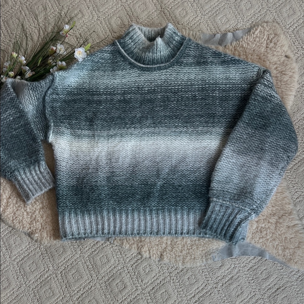 Rachel Zoe Gradient Turtleneck Sweater in Shades f Green
